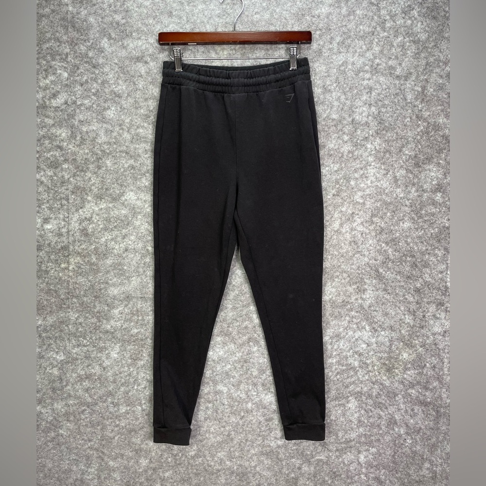 Gymshark Women’s Jogger Sweatpants Size XS Solid Black Athleisure Pockets